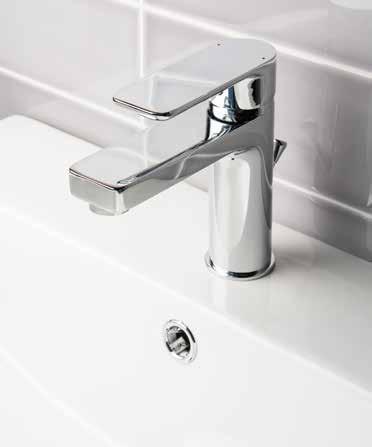 EMBASSY Mono Basin Mixer with Pop-up Waste with 1/2 Flexible Pipes Min. Operating Pressure 0.