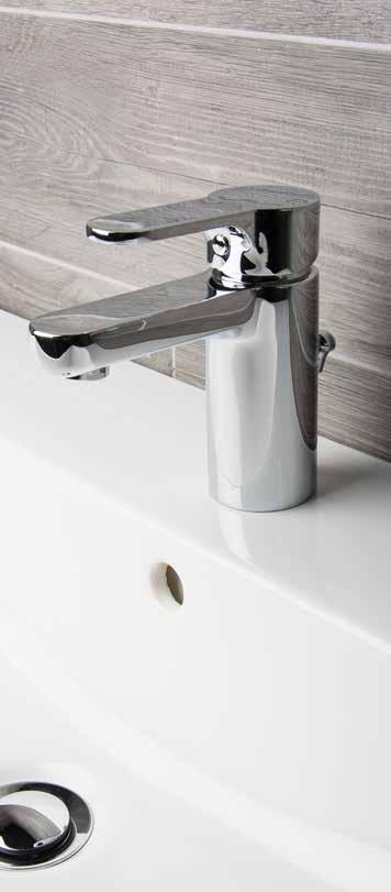 SENATOR Mono Basin Mixer with Pop-up Waste with 1/2 Flexible Pipes Min. Operating Pressure 0.