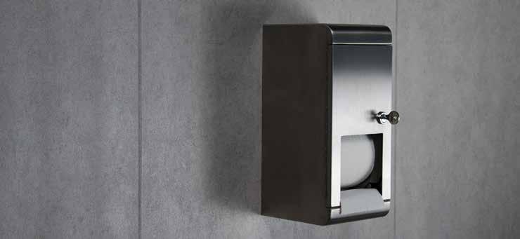 0 mm 146 x 151 x 310 mm AQA-IX3-712-D-SS Wall Mounted Towel Dispenser with Cylinder Lock and Key Grade 304 Thickness 1.