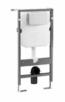 Concealed Cistern for Wall Hung WC Front Operation Adjustable Dual Flush 6/3L, 4.