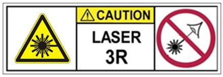 Class 2M Label with hazard warning symbol.