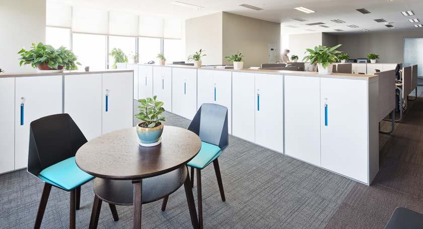 office & meeting space Improve your office space no matter the size by adding some fresh green foliage. Plants have been associated with an improved sense of health and well-being.