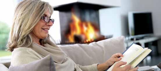 Fireplace The convenience of a natural gas fireplace. Why settle for less?