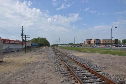 Figure 16 - View north along BNSF right of way from