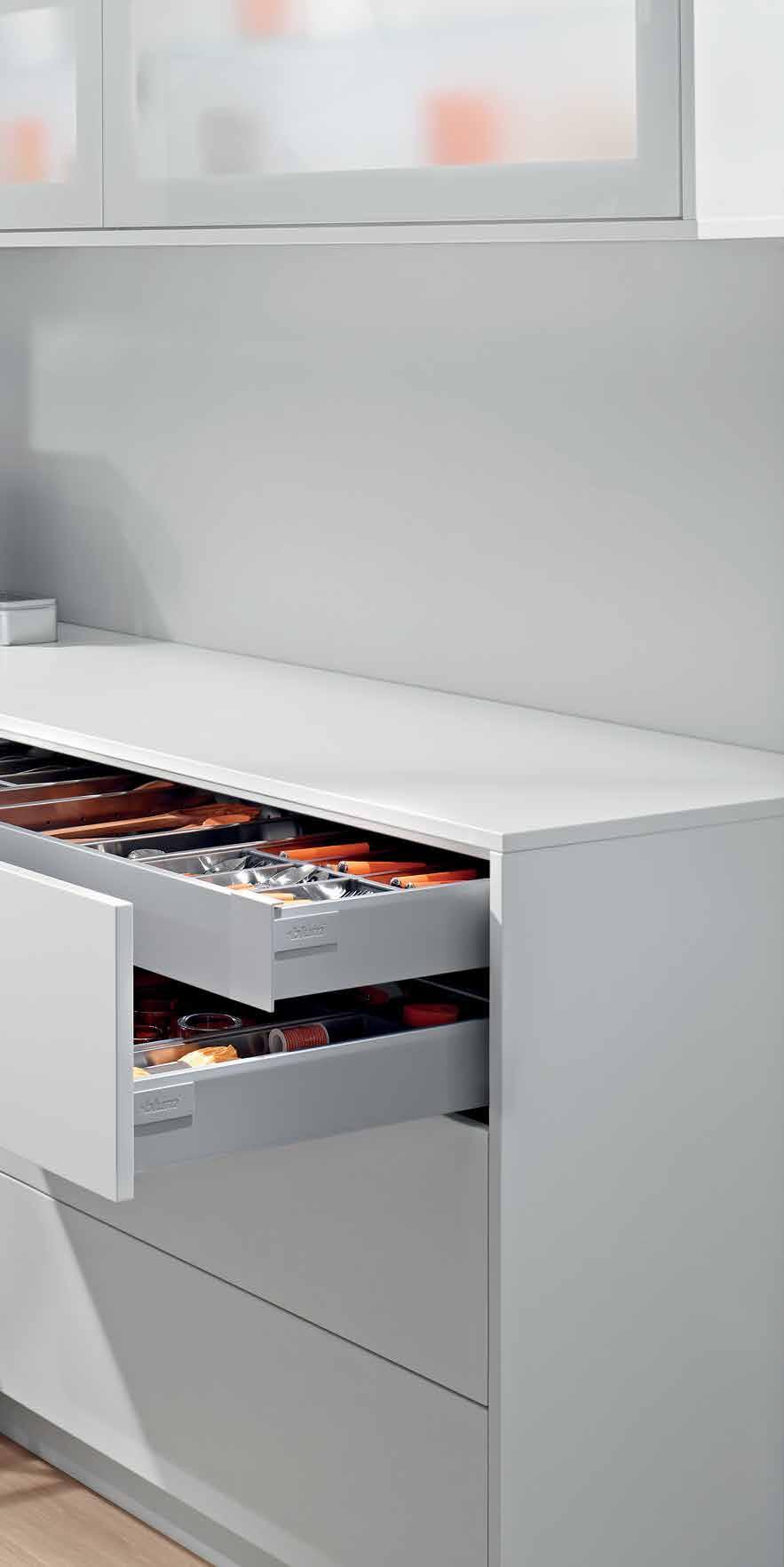 Standard Drawers TANDEMBOX works perfectly as standard drawers.