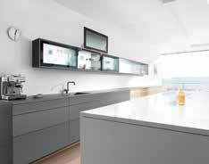 AVENTOS HL The parallel lift opening of the AVENTOS HL allows the cabinet interiors to