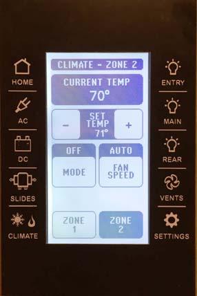 SECTION 4 APPLIANCES AND SYSTEMS Auto Mode allows you to set both a Cool temperature and a Heat temperature to automatically maintain a desired comfort temperature. Select the desired heat source.