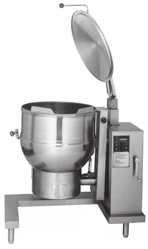 Stainless Steel 2/3 Steam Jacketed Kettle Floor Kettles model DH Description Kettle shall be a Groen Model DH (specify 20, 40, or 60) gallon stainless steel steam jacketed unit, operating with a