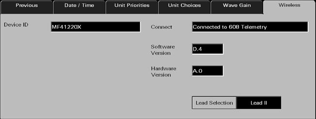 System Setup Functions Wireless Tab 9.16.2 Entering Wireless Settings This section outlines the settings available in the Wireless tab.