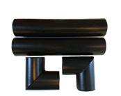 up to 35mm pipe PHPFHI35 TW-KIT - Pair of through wall insulated sleeves and elbows 19mm PVC coated insulation PHPTWKIT 140mm Trunking Trunking Description Ivory Code Black Code TR-D-140 /