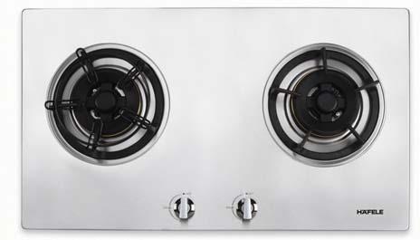 GAS HOBS BERLIN SERIES Price: 12,900.- Special: 8,990.- HH-752GSD Cat. No. 534.01.602 Material: Stainless steel 2 Gas burners: Left 5.0 kw, Right 5.0 kw Automatic ignition by battery (Battery 1.