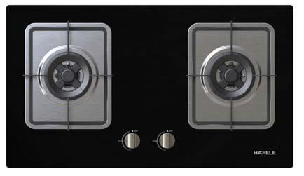 GAS HOBS BREMEN SERIES Price: 11,900.- Special: 7,990.- Price: 14,900.- Special: 8,590.- HH-742GSQ Cat. No. 534.01.636 Material: Black tempered glass 2 Gas burners: Left 4.2 kw, Right 4.
