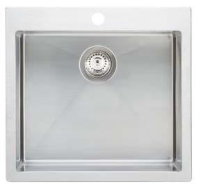 TOP MOUNT SINKS HERA SERIES WITHOUT HOLE Cat. No. 567.40.