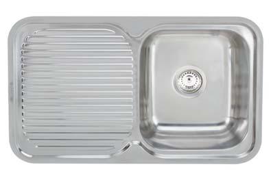 TOP MOUNT SINKS HESTIA SERIES BOWL RIGHT BOWL LEFT WITHOUT HOLE Cat. No. 567.20.001 Cat. No. 567.20.002 Cat. No. 567.10.