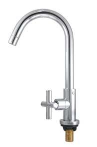 0 l/min Material: Brass chrome plated polished Cold water tap for counter Flow limiter: 6.0 l/min SINK TAP Cat. No. 485.50.