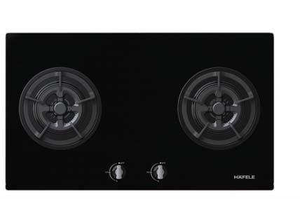 5 V type D) With safety device integrated in each burner Brass burners Cast iron pan support Product dimension: 780 x 460 mm Built-in dimension: 650 x 350 mm Price: 15,500.