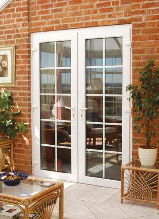 Your choice of door and glazing design can help define the