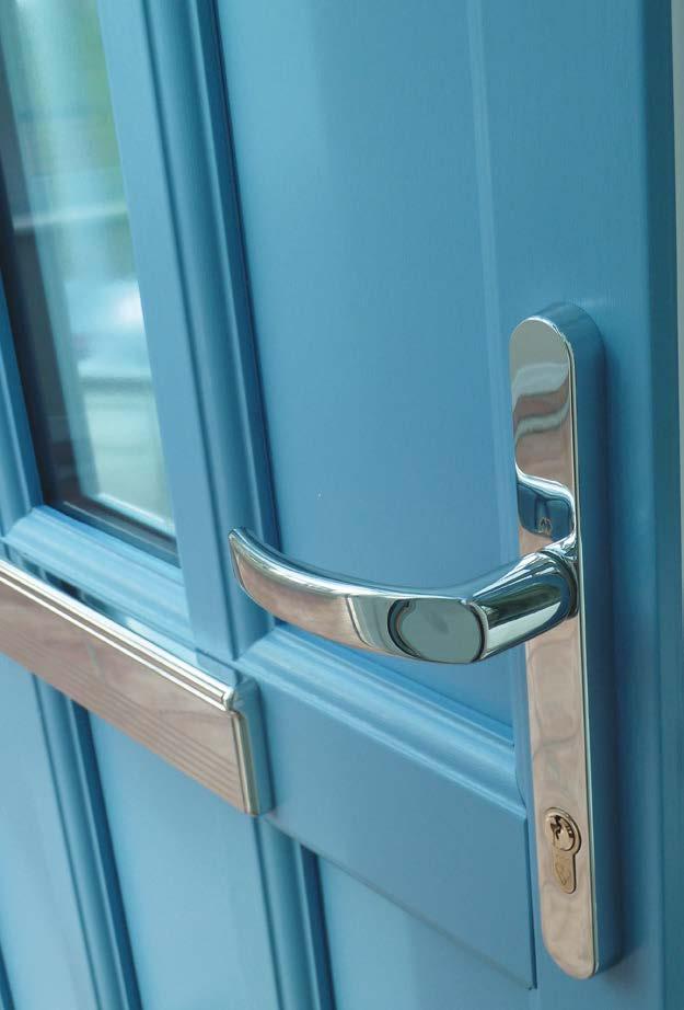 handles to both doors and include the same multi-point lock as