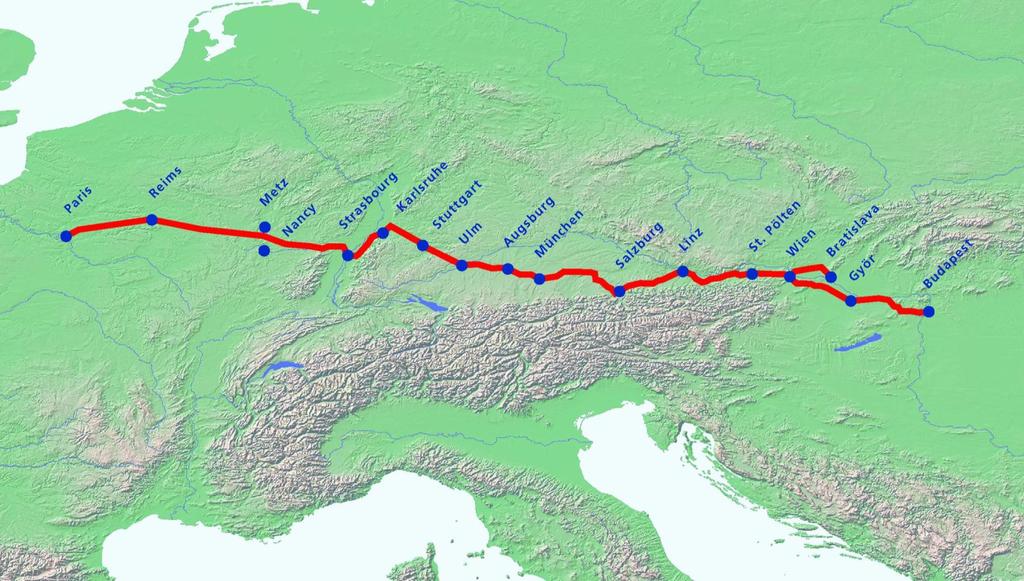 TEN Paris Bratislava high-speed railway