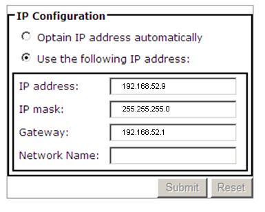 1. Temporarily assign computer an IP address in the 192.168.52.0 network range, typically 192.168.52.1, with the subnet 255.255.255.0. Note the original configuration so you can restore it when done.