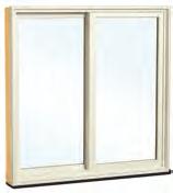 flush exterior frame and sash as well as a narrow frame resulting in maximum glass area and a