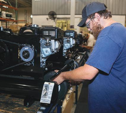 Engines, pumps, hoses and a variety of parts are delivered to Peosta and assembled in the best built equipment in our industry.
