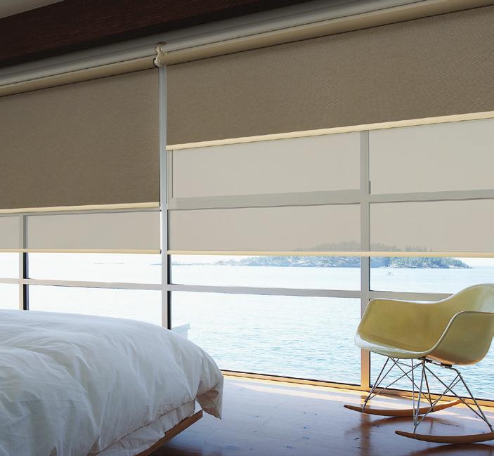 Luxaflex Roller Blinds Luxaflex Roller Blinds with Qmotion Technology Dual Roller Blinds for day/night light and