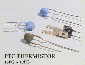 ELECTRONIC COMPONENTS PTC THERMISTOR Applications The typical standard PTC has an extremely high temperature coefficient of resistance at and