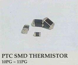 ELECTRONIC COMPONENTS PTC SMD THERMISTOR Features Suitable for miniaturizing due to small size SMD type Fast response for overheating sensing with an accuracy -+3 o C Contact noise & trouble free sue