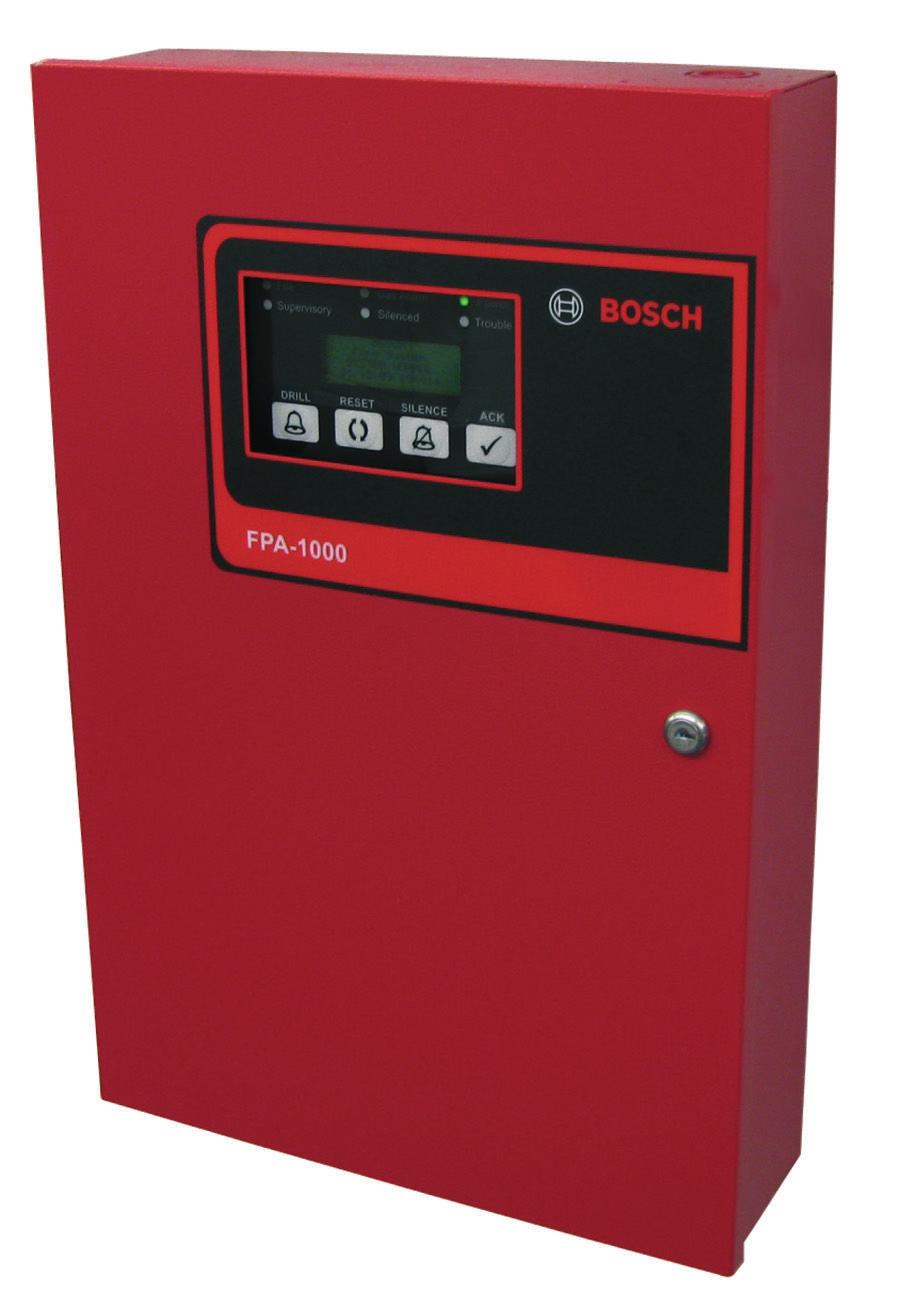 Fire Alarm Systems FPA 1000 Analog Addressable Fire Panels FPA 1000 Analog Addressable Fire Panels www.boschsecrity.