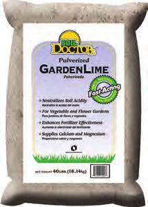 replenishes vital calcium and magnesium nutrients in the soil which help maintain fertile soil