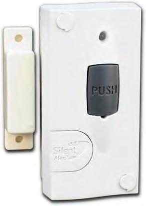 Magnetic door monitor MD4A-2220-EU Magnetic Door Monitor This compact battery operated wireless door monitor is simple to fit and discreet.