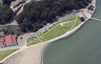Cornwall Beach Area (14-acres new upland park, 3-acres restored beach- conceptual image.