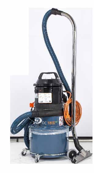 Dustcontrol Mini DC 1800 Light and easy to use This machine is particularly suitable for general cleaning and source extraction from handheld power tools (with suction casings up to Ø125 mm /5 ) and