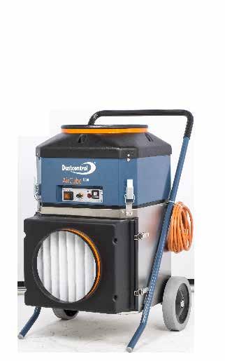 Dustcontrol Air Cleaners Air Cleaner DC AirCube 1200 The DC AirCube 1200 is a highly efficient and robust air cleaner with the ability to clean the air even in large rooms, at a rate of up to 1,060 m