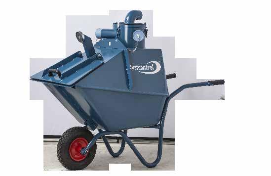 Wheelbarrow DCF Tipping Container For large quantities of coarse material Tipping containers can be used as inertial separators by equipping the container with a divider
