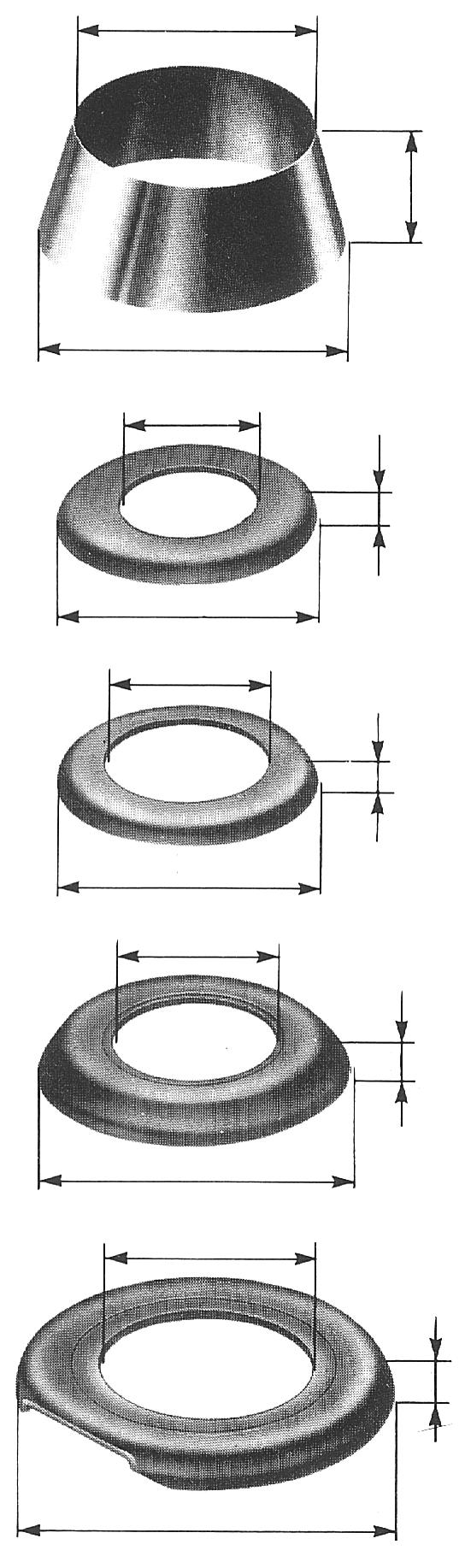 Dustcontrol Accessories Suction Casings Spare Parts for Suction Casings D1 Description Dimension Part No. D1 D2 H in/mm in/mm in/mm H Plastic ring for 5S 4.8 /121 5.