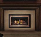Inspiration ZC Direct Vent Gas Fireplace Insert Features: Double-Flame SS Steel Burner, Millivolt Natural Gas Valve, Piezo Ignitor, Exclusive PHAZER Logs and Charcoal Embers, Spill Switch, Adjustable