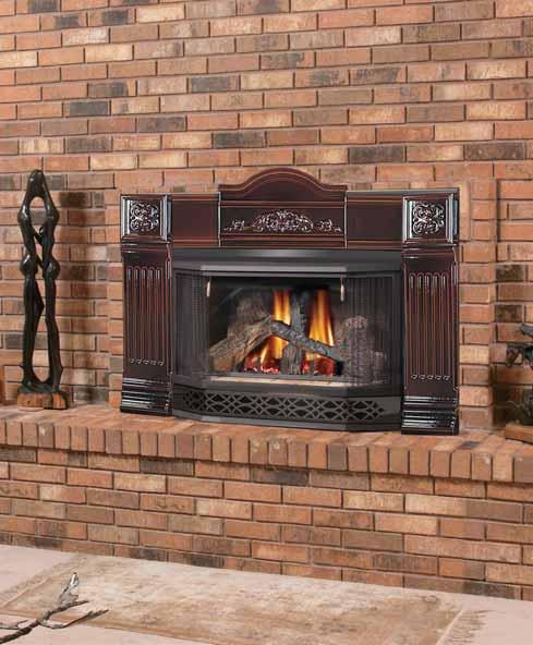 Napoleon s exclusive PHAZER logs, charcoal embers, heat activated variable speed blower system, realistic YELLOW DANCING FLAMES and elegant designer options turn your room into a tranquil getaway.