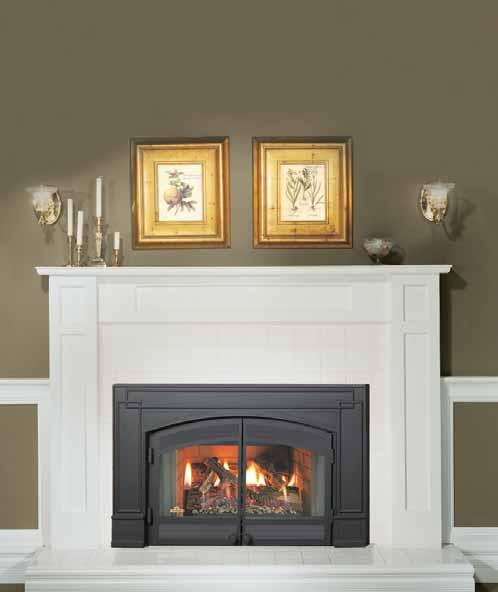 The GI3600 is especially designed to fit smaller wood burning, zero clearance fireplaces and comes complete with a