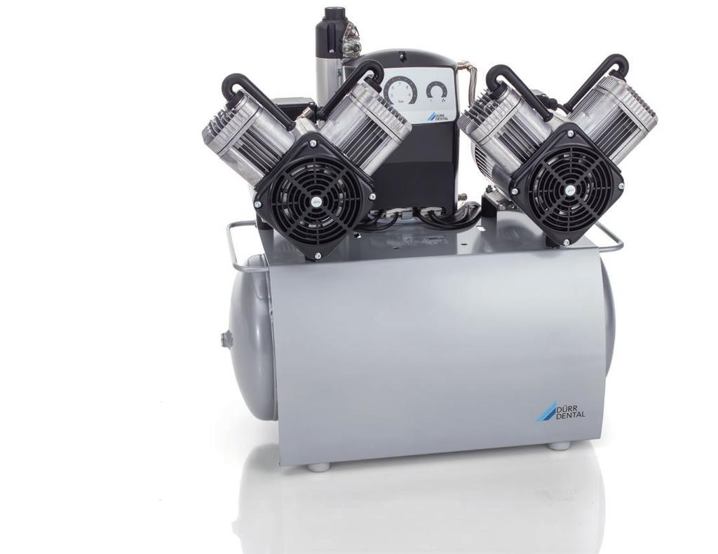 Clever ideas for your surgery the Tandem concept and network connection A solution with options for more Dürr Dental compressors in the Tandem version provide particularly high operational and future