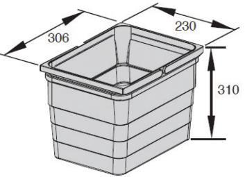 litres + 3 17 litres); Cabinet Width: 900 mm Material: High grade plastic Colour: Aluminium grey Cabinet