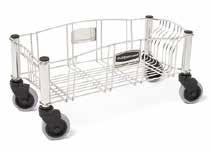reduce collection trips. Steel Dolly with plastic casters for longer product life.
