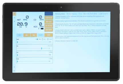Tablet Features/Specifications: The GLT system pairs a Bluetooth-enabled tablet with specially equipped SENSIT and Trak-It IIIa instruments to simulate real-world scenarios without the need for live