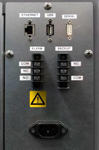 port F Temperature Chart recorder (optional) O Remote alarm interface G
