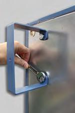 2.4 Rear Stand-Offs CAUTION The rear stand-offs include a hole to accept a threaded fastener for anchoring the freezer to a wall.