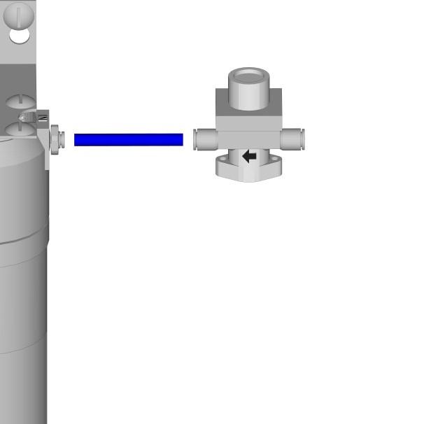 DIAGRAM 18 9 CONNECT WATER SUPPLY Pressure Regulator Overview of water connection to filter. Diagram 18 shows an overview of the water supply connection including the Pressure Regulator.