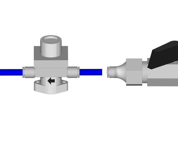 DIAGRAM 19 CONNECT TUBING AND PRESSURES REGULATOR Cut the remaining 6mm tubing into two lengths to suit the convenient placement of the pressure regulator and connection to the water supply.