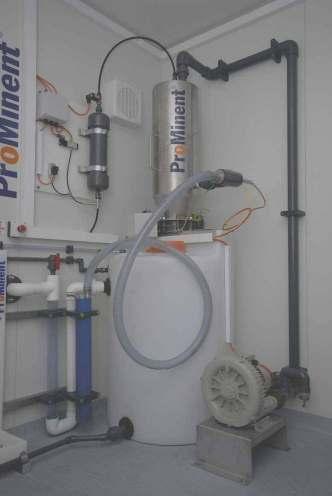 The ProMinent Vacuum Transfer System is available in 2 models and includes: collection chamber compressed air handling