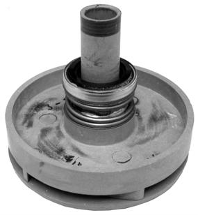 9. To replace the impeller and impeller seal: a) Remove the outlet housing and impeller (see steps 8a